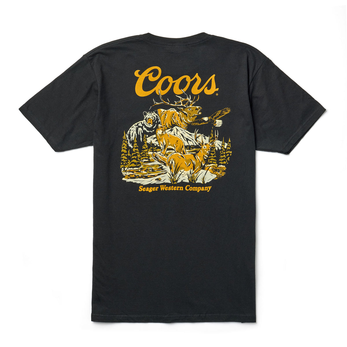 Seager X Coors Banquet Preserve Black S/s Shirt