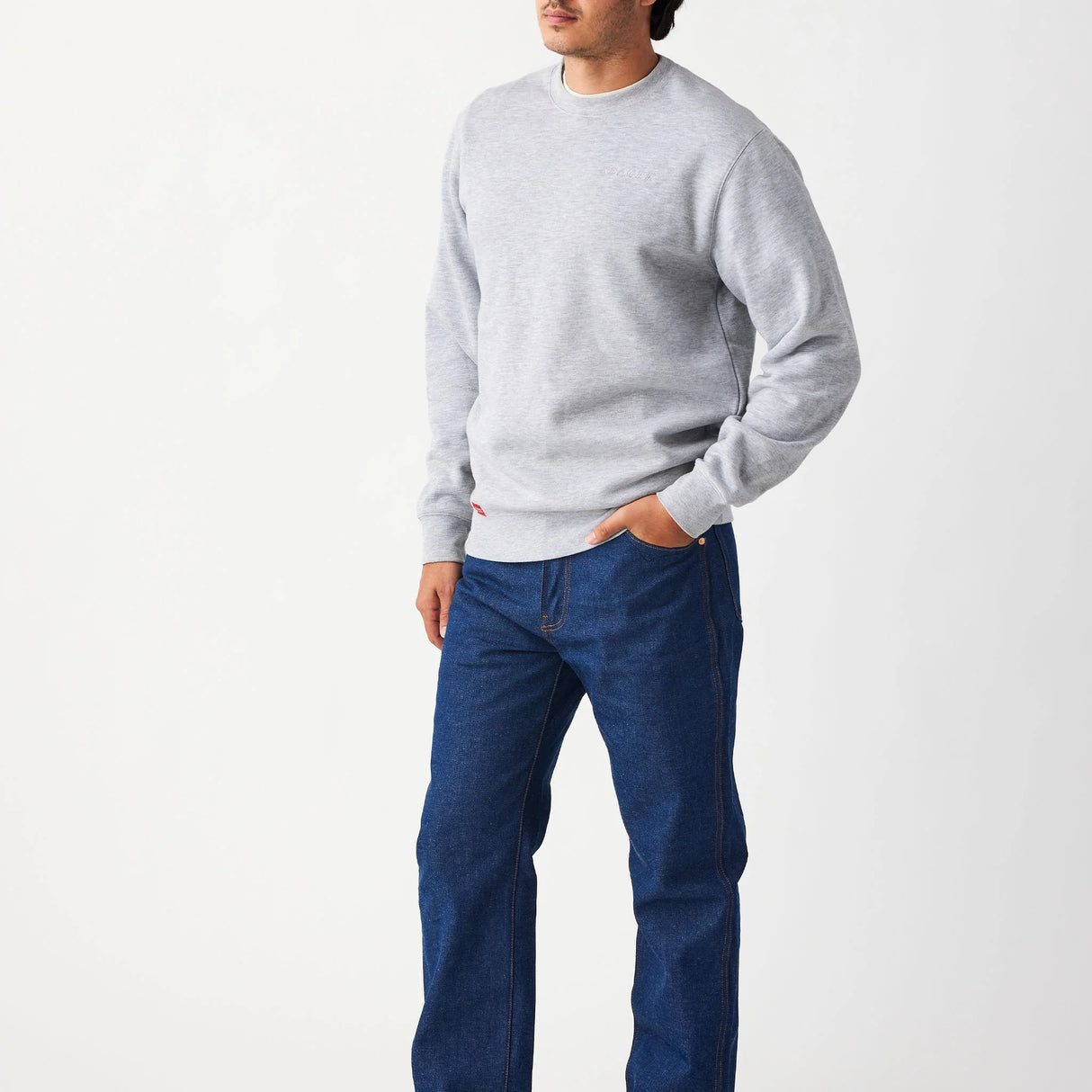 Seager Company Crew Heather Grey Crewneck Sweatshirt