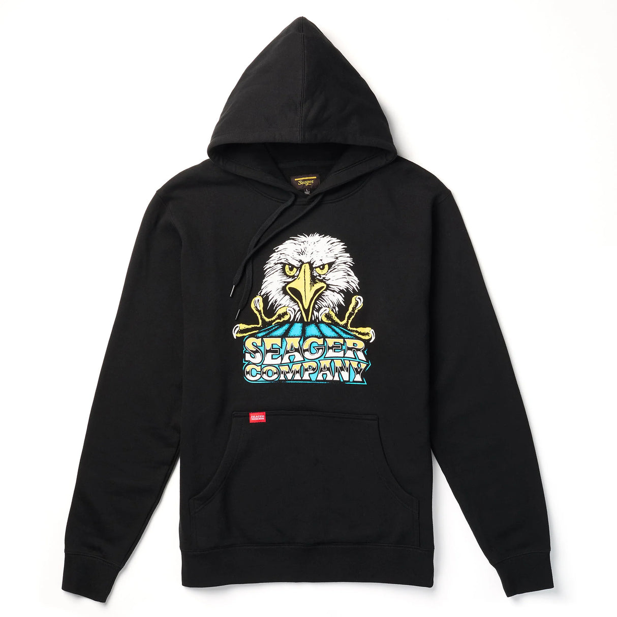 Seager Baldy Hoodie Black Hooded Sweatshirt