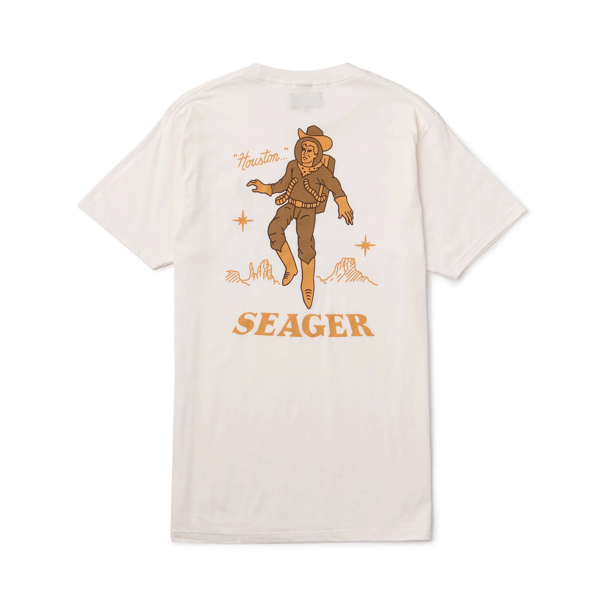 Seager Space Cowboy Vintage White S/s Shirt