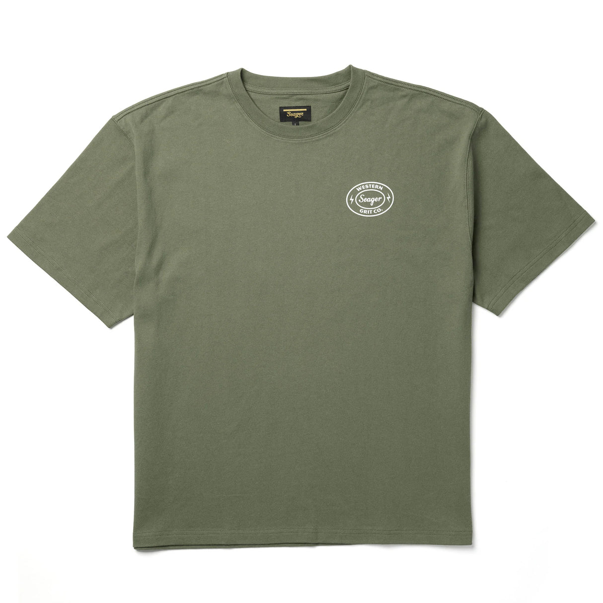 Seager Ford Burl Military Green S/s Shirt