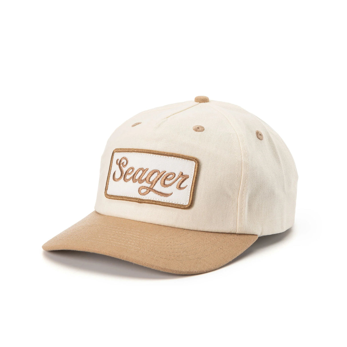 Seager Uncle Bill Hemp Cream Khaki Snapback Hat