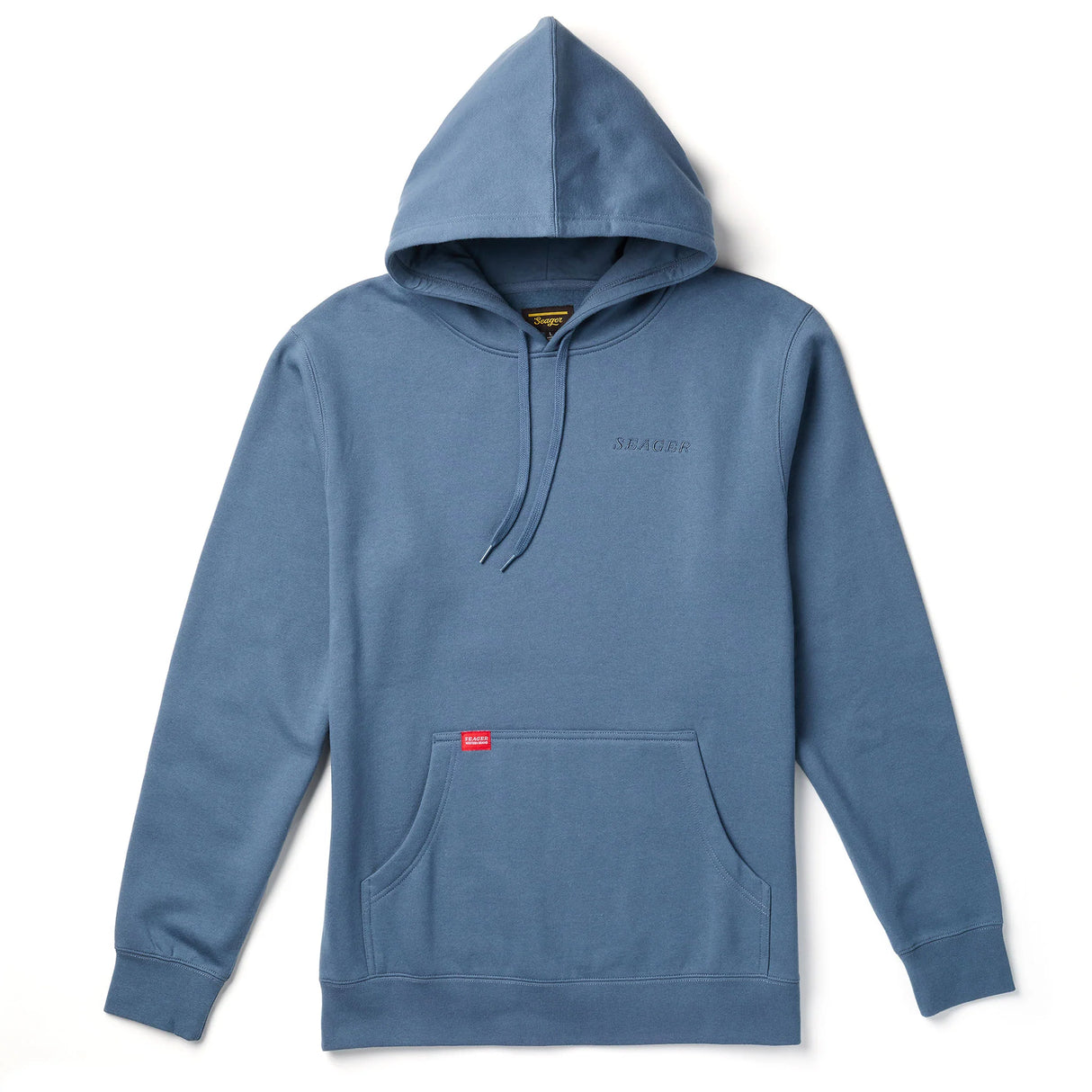 Seager Company Hoodie Petrol Blue Hooded Sweatshirt