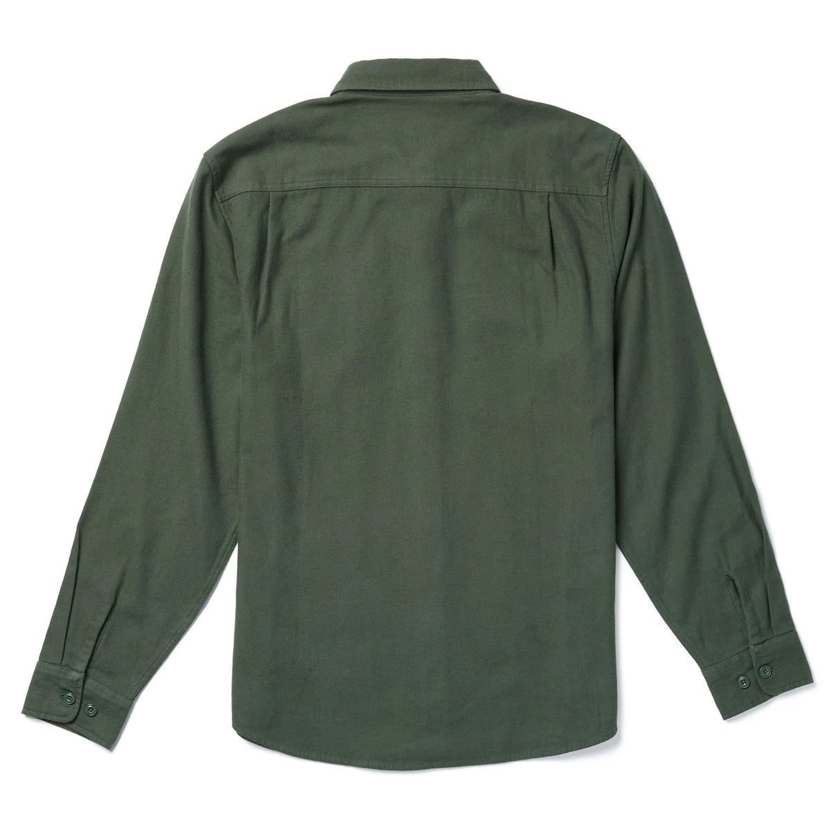 Seager Calico Solid Dark Moss Flannel L/s Shirt