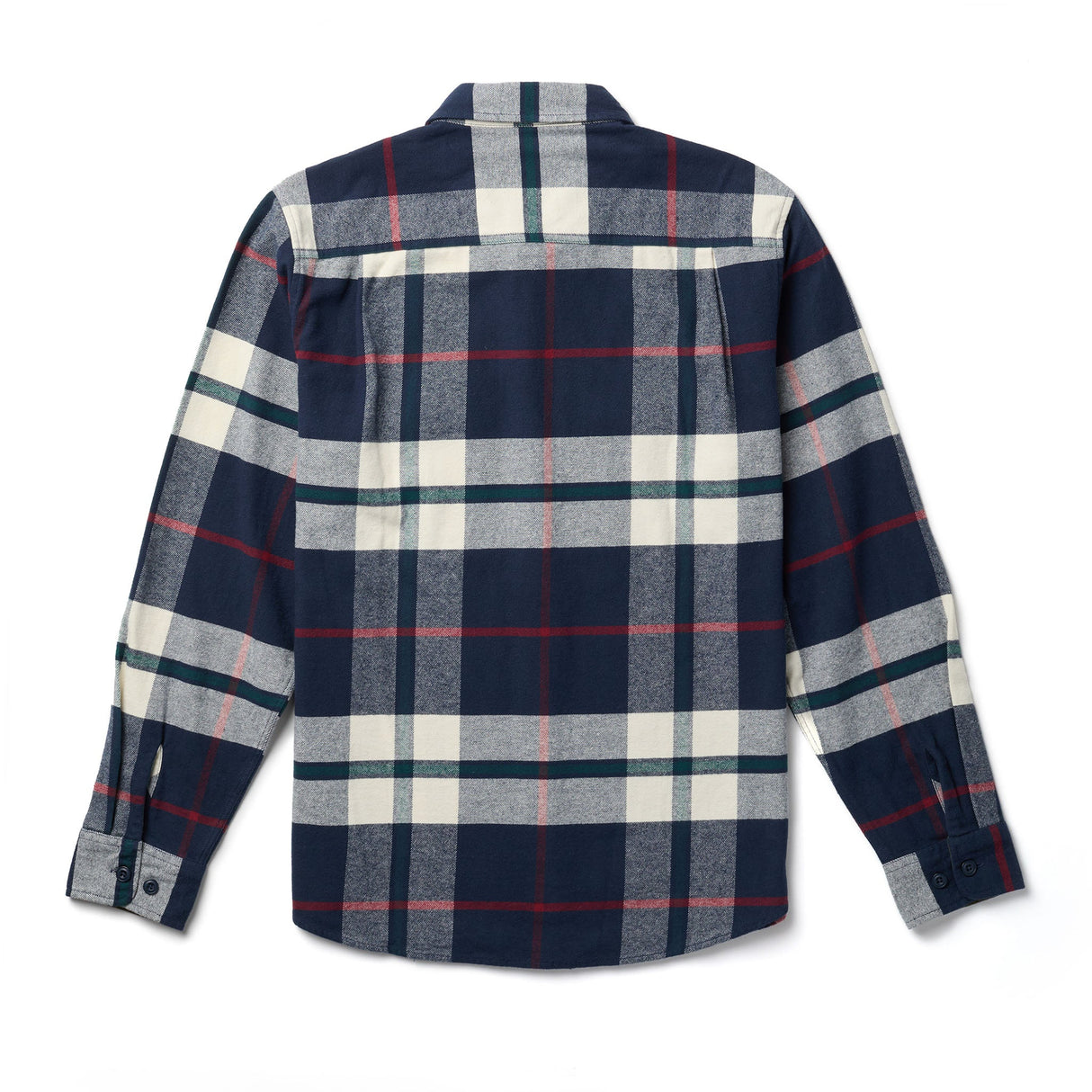 Seager Calico Navy Big Plaid Flannel L/s Shirt