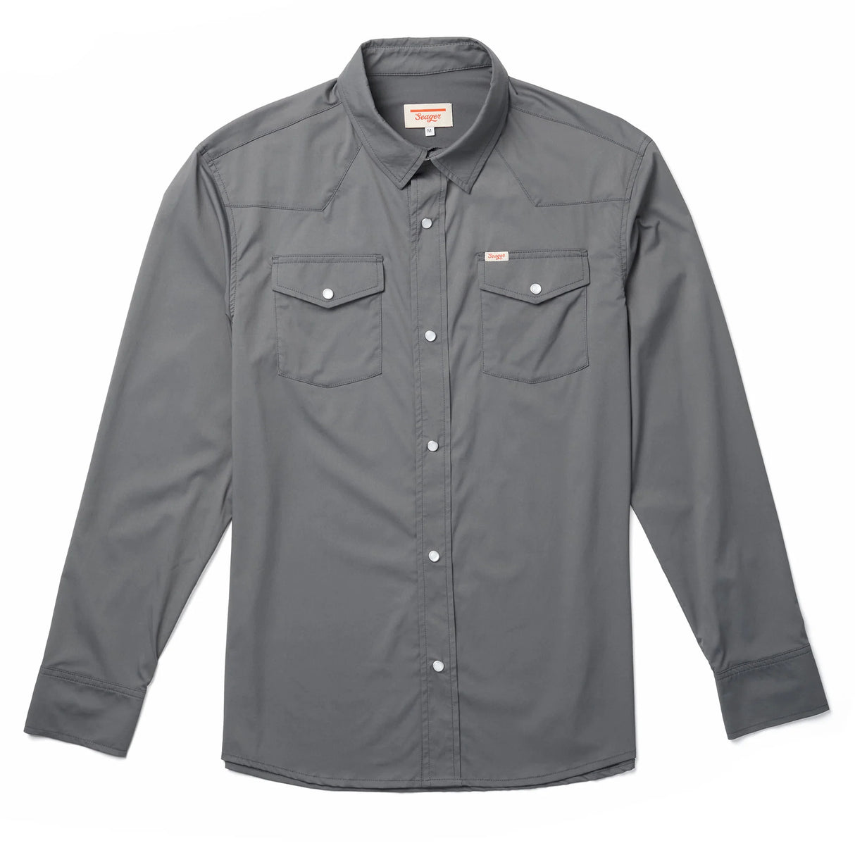 Seager El Ranchero Charcoal Grey Button Up L/s Shirt
