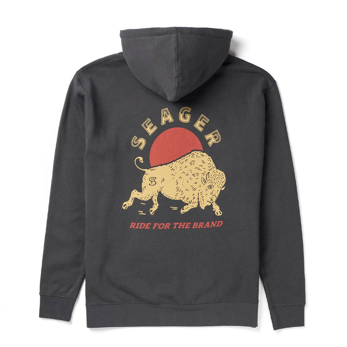 Seager Ride For The Brand Asphalt Black Hooded Sweatshirt