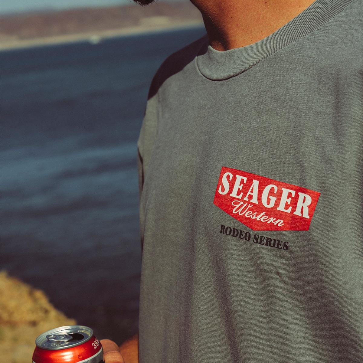 Seager Premium Rodeo Series Pigment Grey S/s Shirt