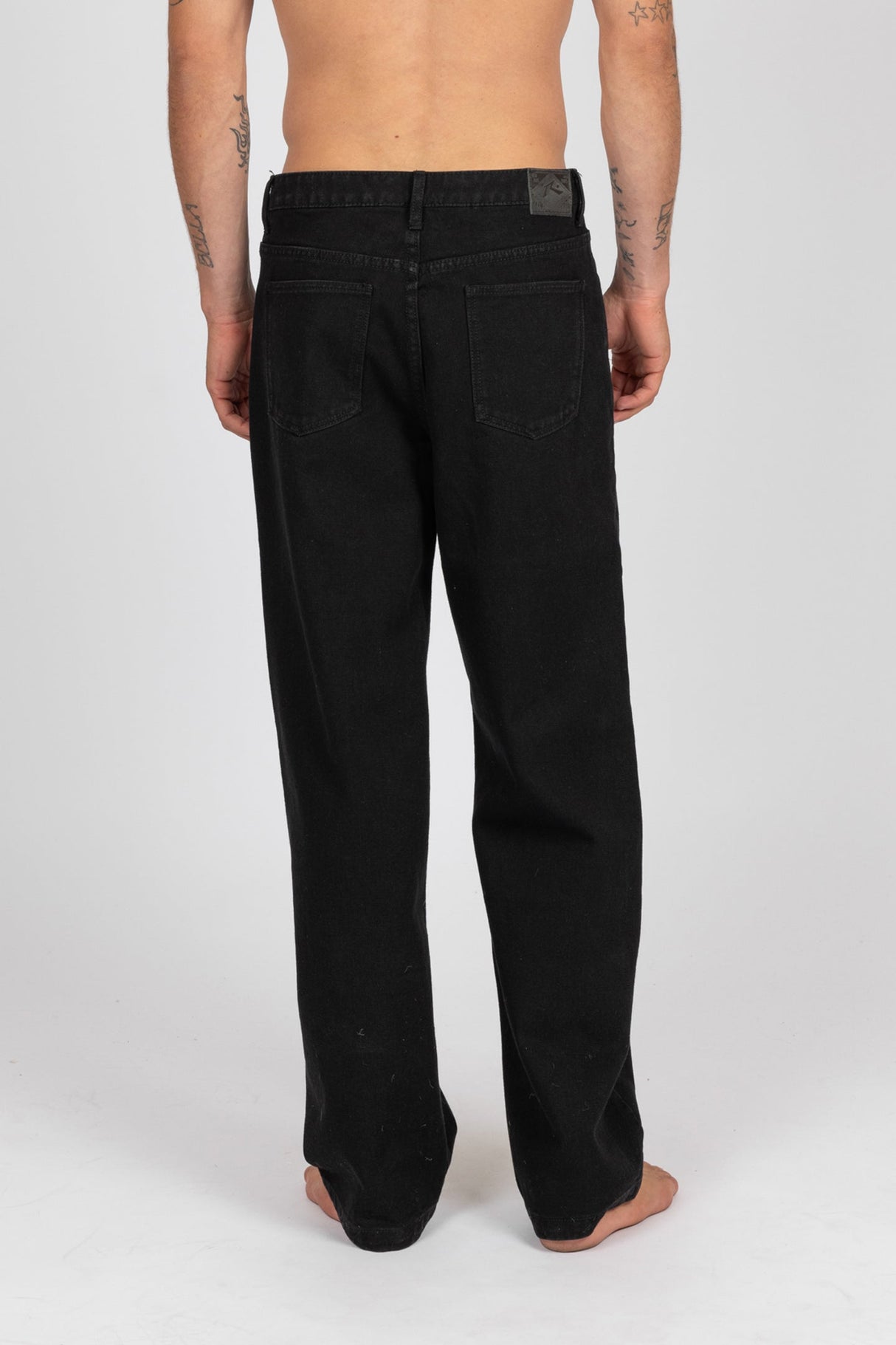 Rusty Baseline Black Relaxed Denim Pants