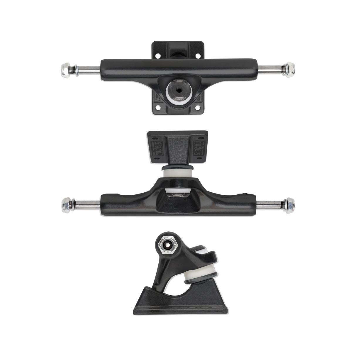 Slappy ST1 Inverted Hollow Lights Ultra Low Kingpin Matte Black Skateboard Truck