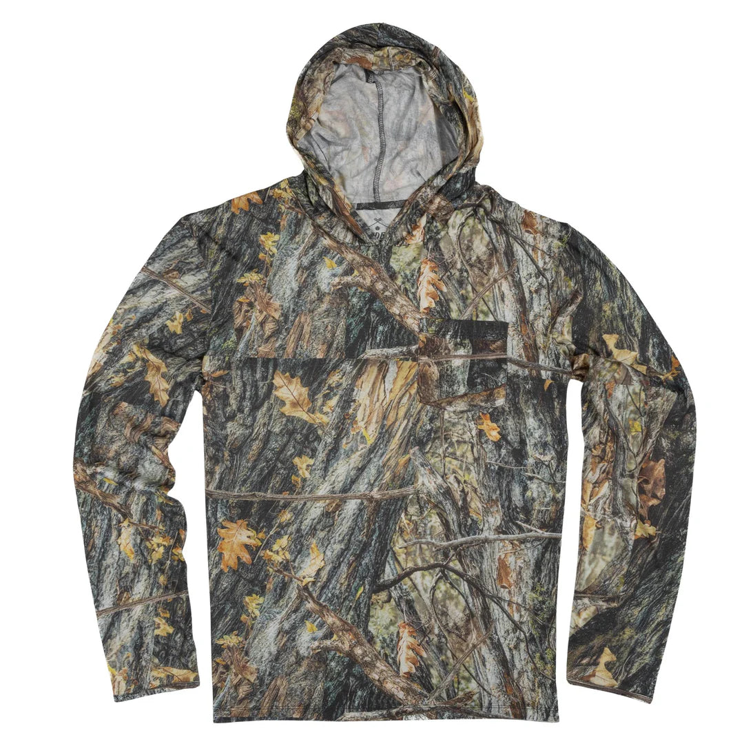 Sendero Yucatan Bamboo Will Tree Camo Tech Hooded L/s Shirt