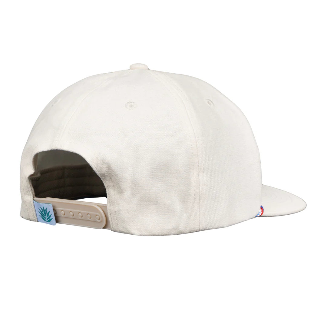 Sendero Del Norte White Snapback Hat