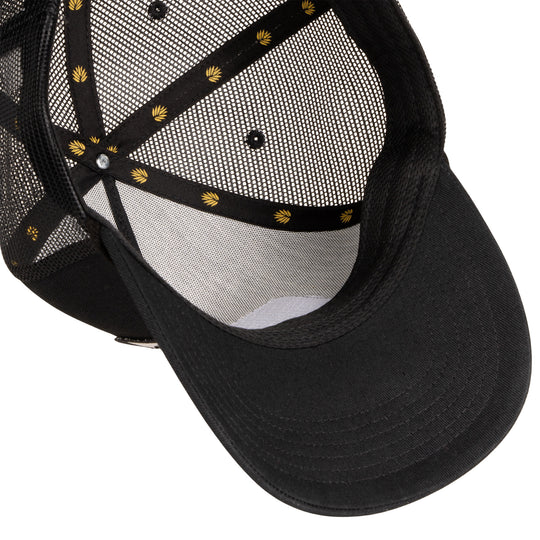 Sendero Cowboy Pro Shop 5-Panel Mesh Black Trucker Snapback Hat