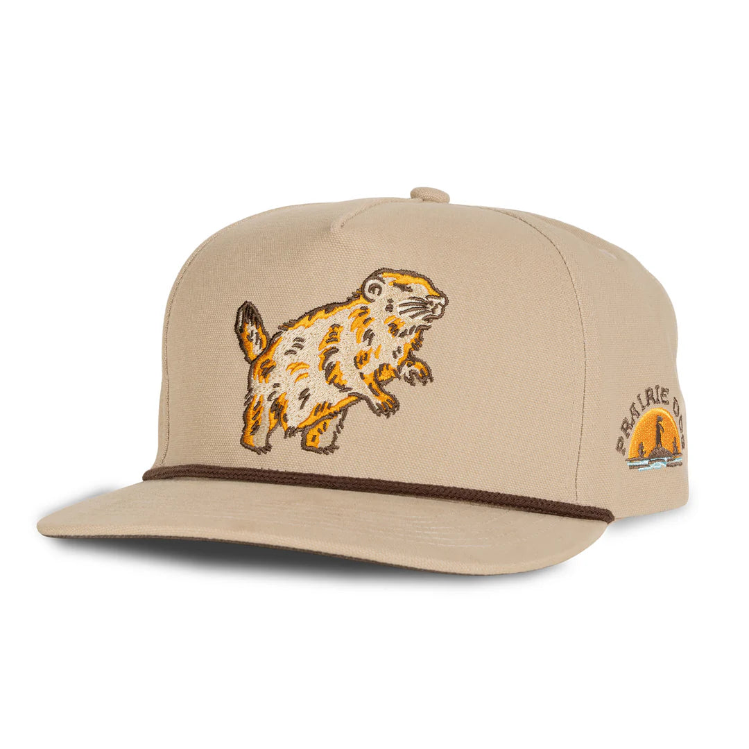 Sendero Prairie Dog Tan Brown Snapback Hat