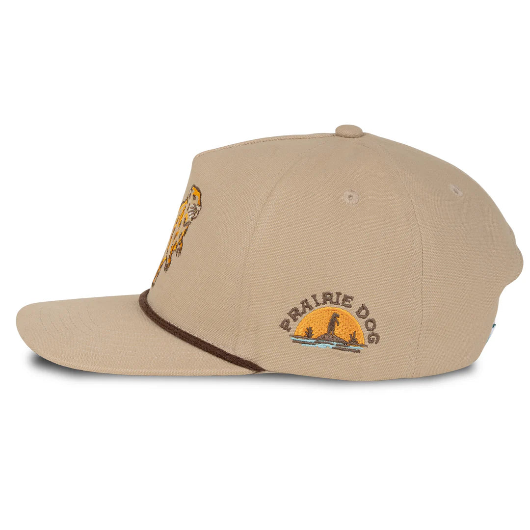 Sendero Prairie Dog Tan Brown Snapback Hat