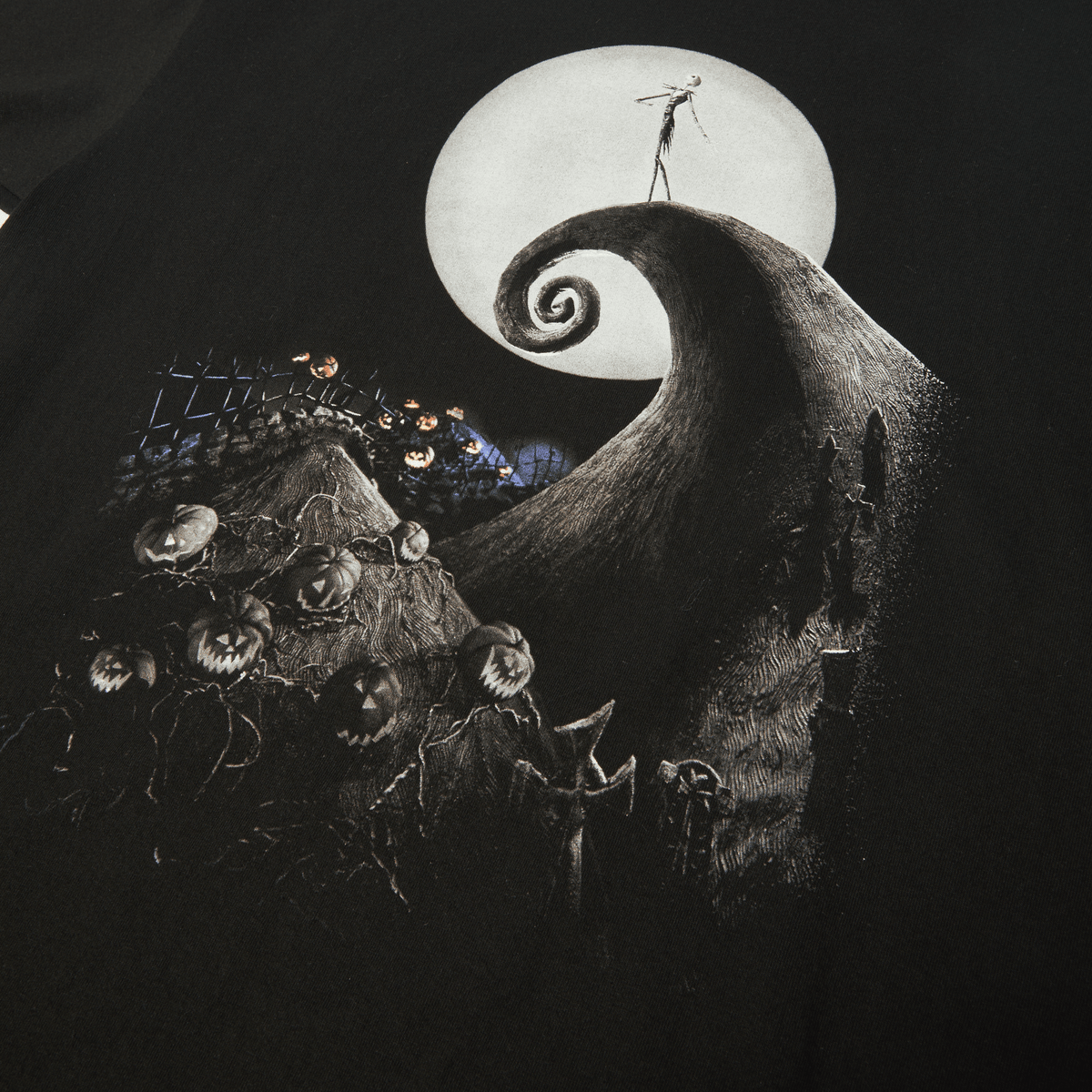 Huf X Nightmare Spiral Hill Black S/s Shirt