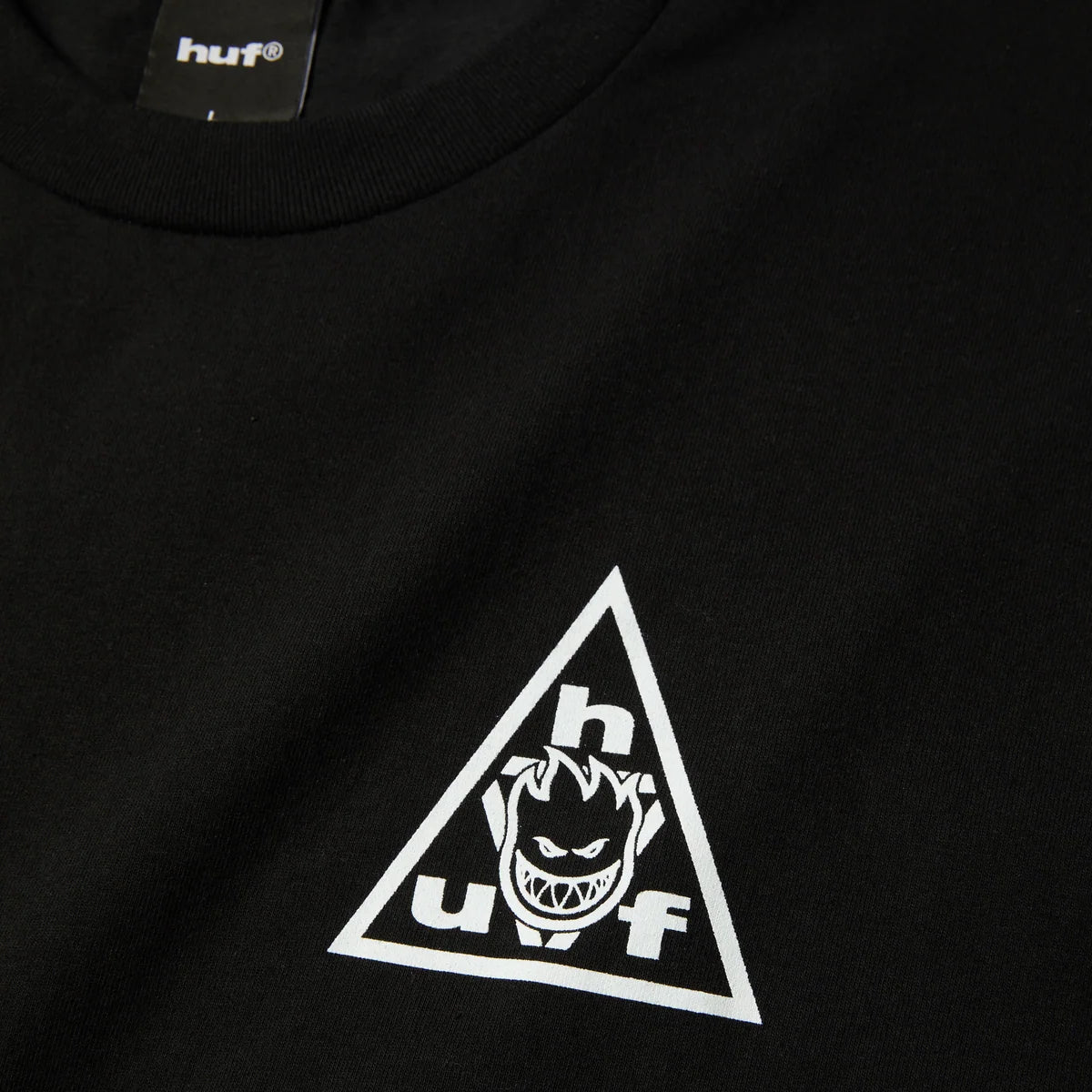 HUF x Spitfire Sticker Triple Triangle Black S/s Shirt