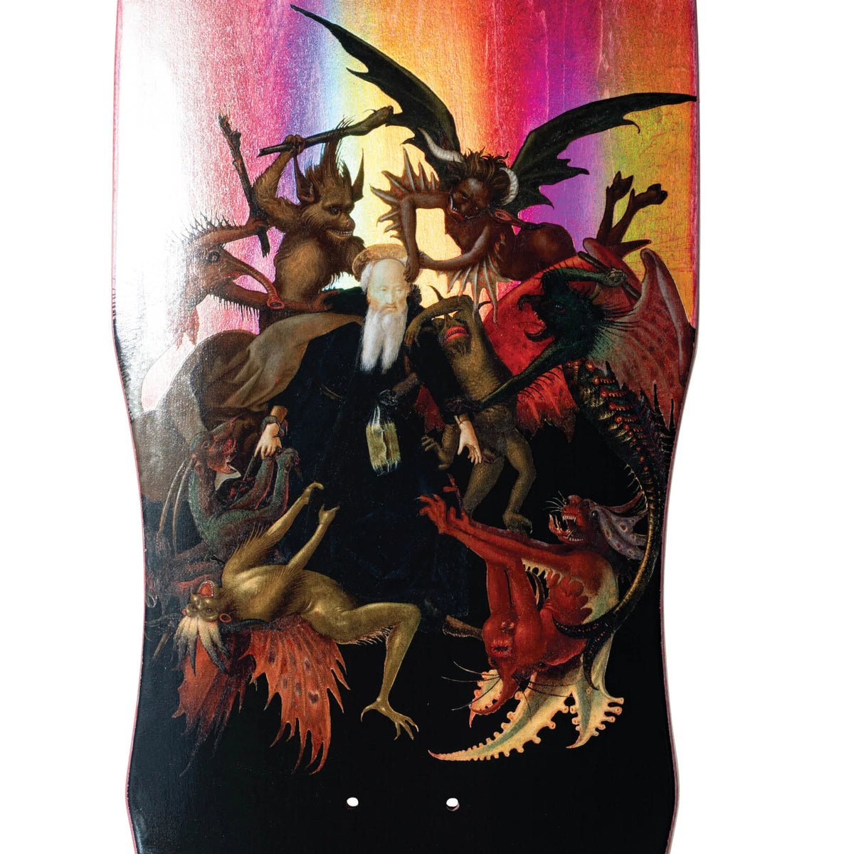 Welcome Torment on Dark Lord Dark Red Stain 9.8" Skateboard Deck