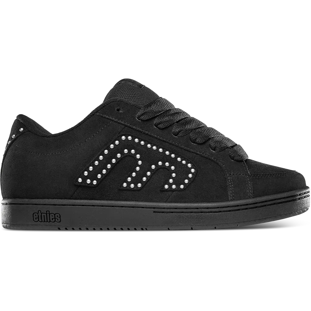 Etnies Kingpin Black Black Silver Shoes