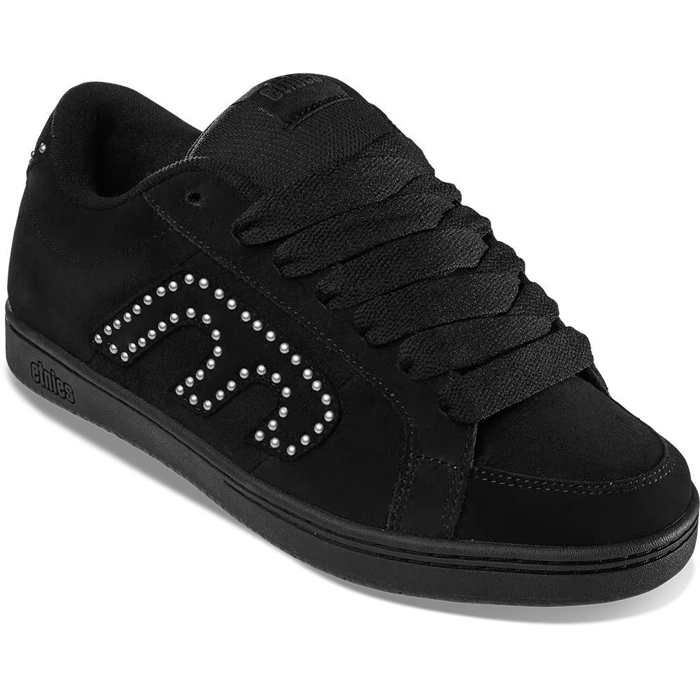 Etnies Kingpin Black Black Silver Shoes