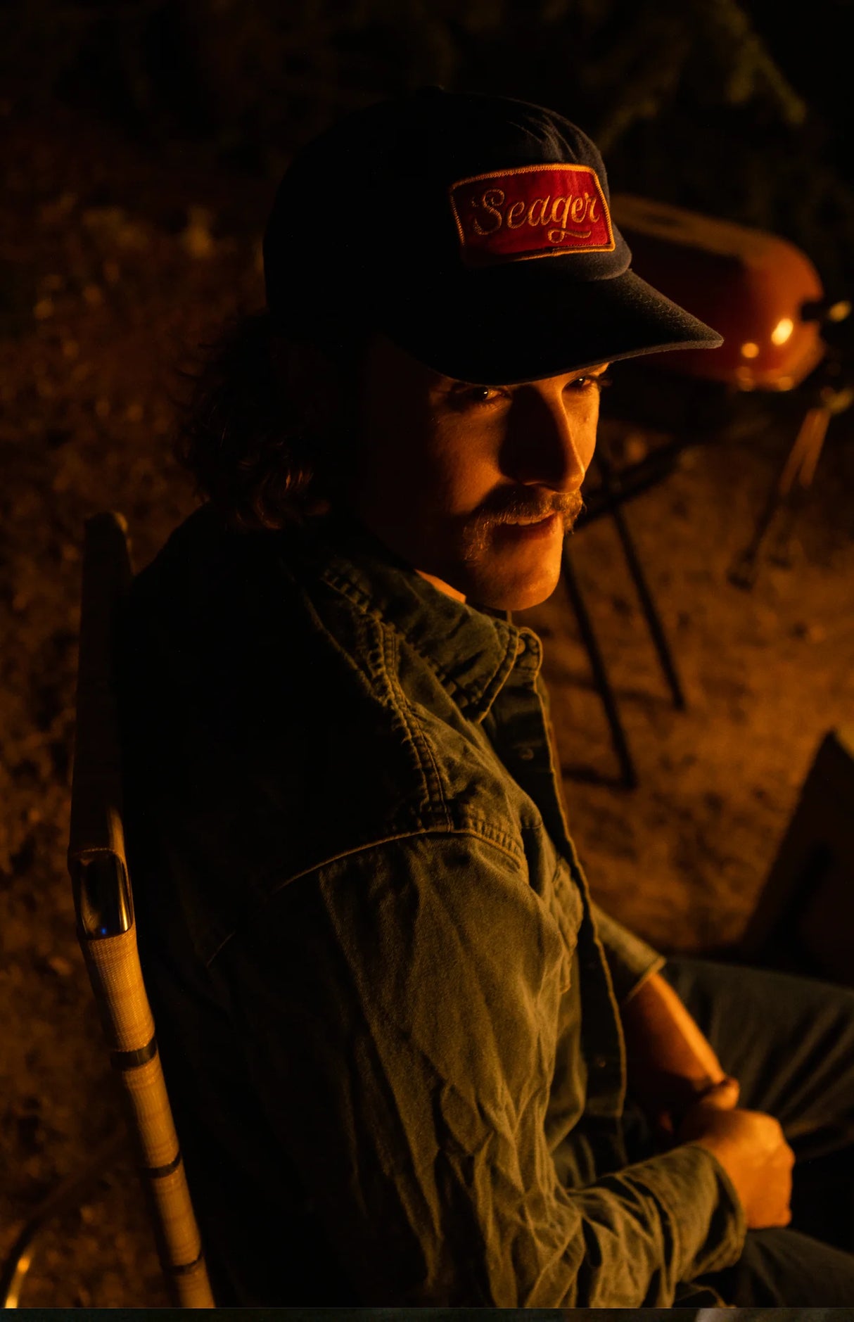 Seager Uncle Bill Hemp Blue Snapback Hat