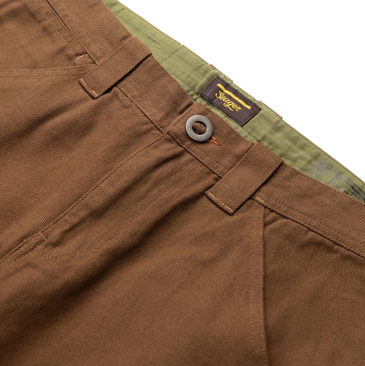 Seager Bison Canvas Tobacco Regular Fit Pants
