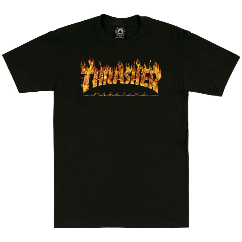 Thrasher Inferno Black S/s Shirt