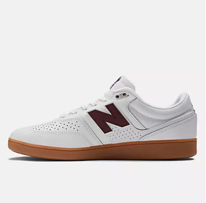 New Balance Numeric 508 Westgate White Burgundy Gum Shoes