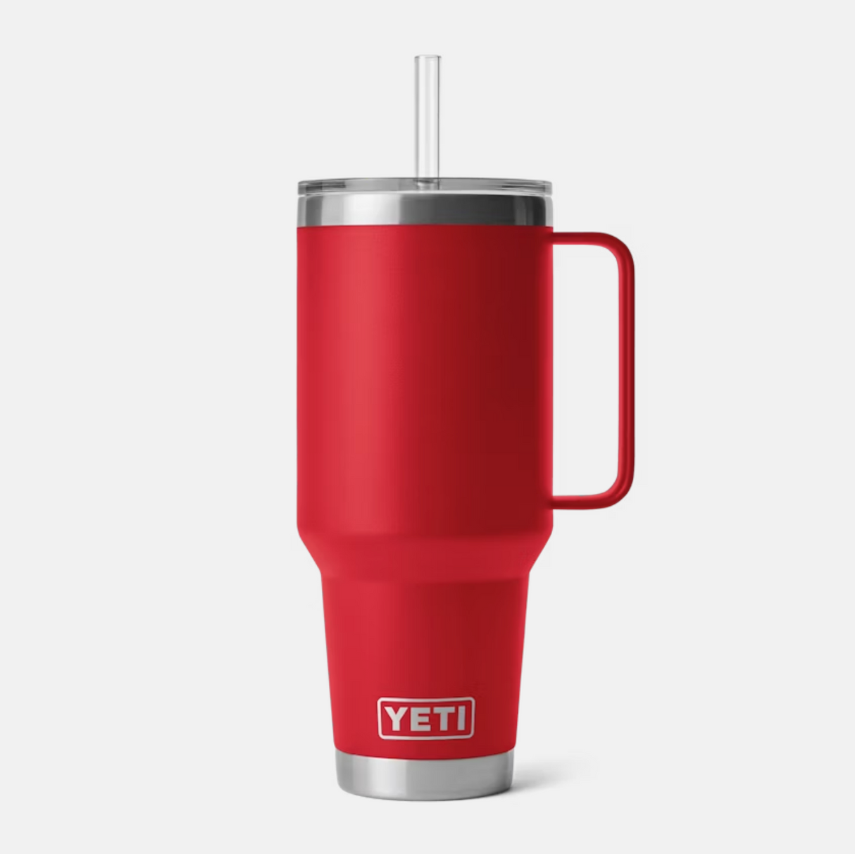 Yeti Rambler 42 oz Straw Mug Rescue Red
