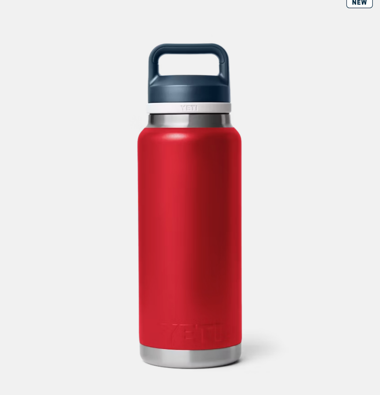 Yeti Rambler 36 oz Bottle Chug Red White Navy Water Bottle