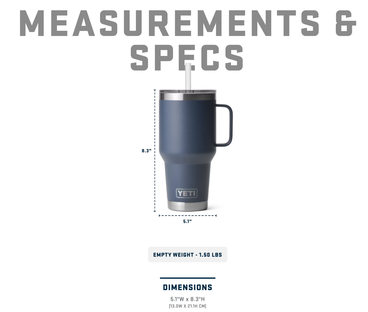 Yeti Rambler 35 oz Straw Mug Black Forest Green