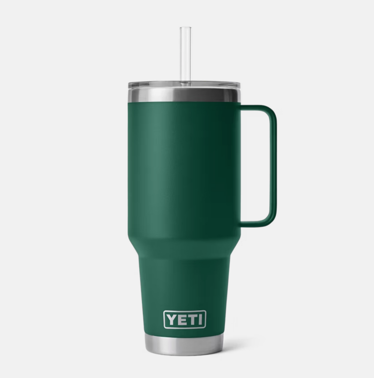 Yeti Rambler 42 oz Straw Mug Black Forest Green