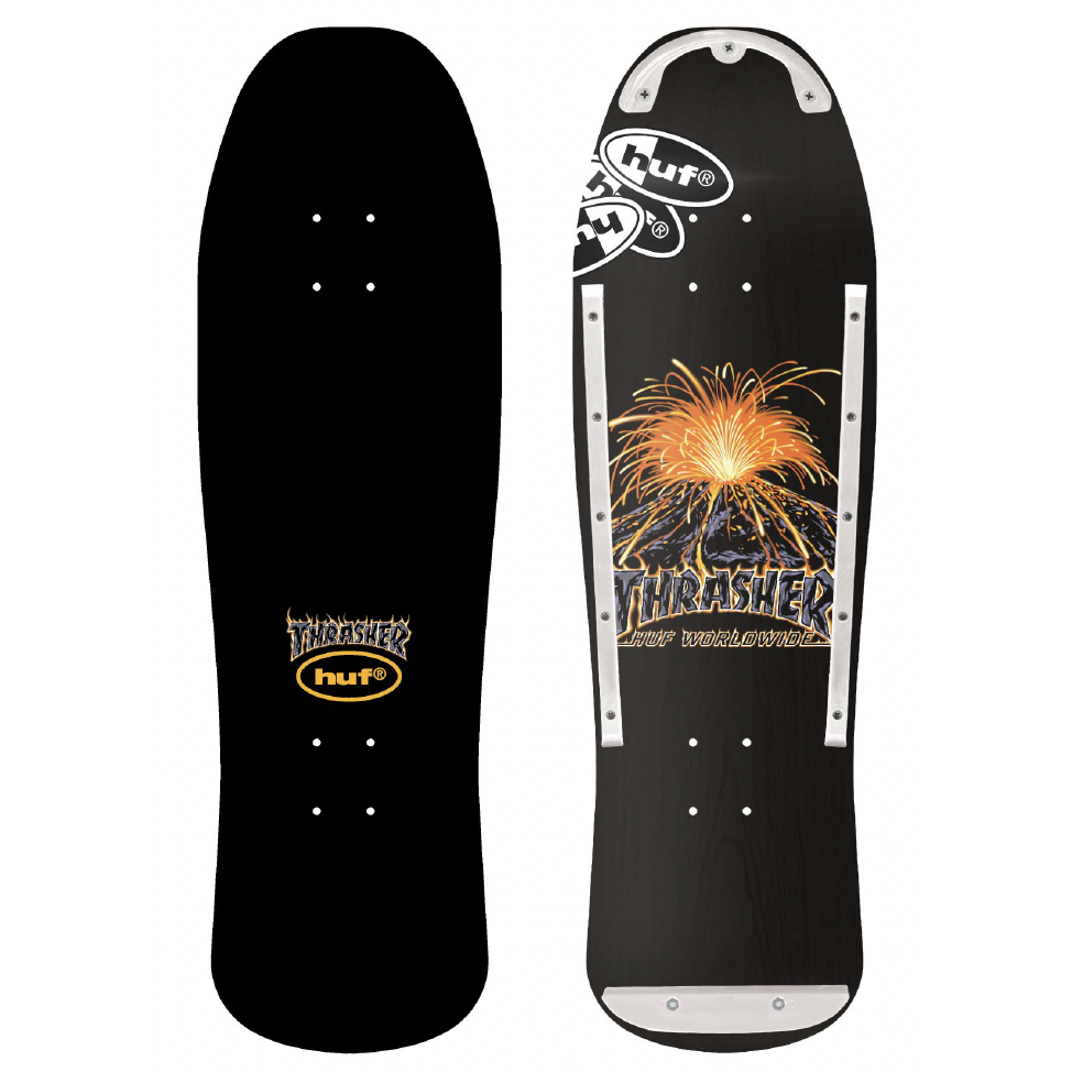 Huf X Thrasher Meltdown 9.375" Cruiser Skateboard Deck