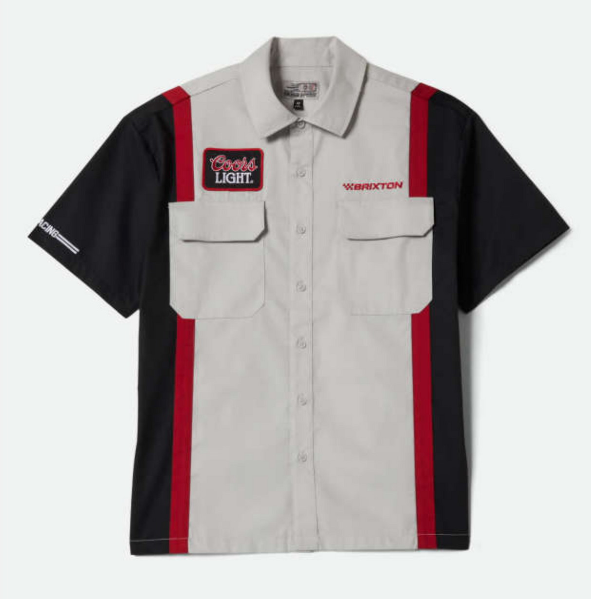 Brixton X Coors Light Shake Down Silver Black Button Up Shirt