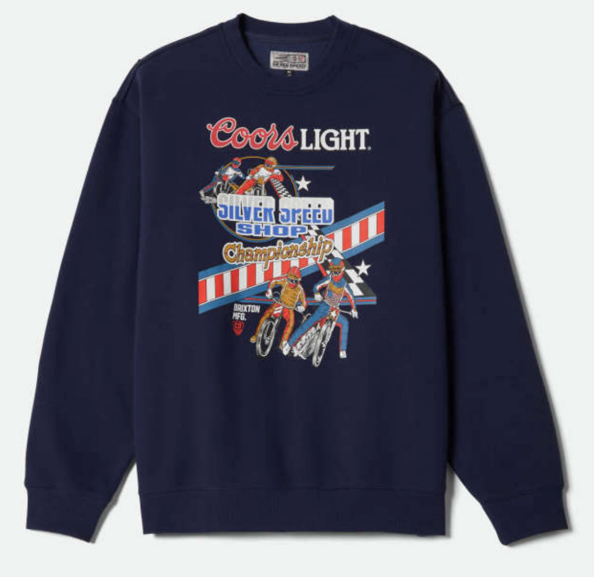 Brixton X Coors Light Berm Coors Navy Crewneck Sweater