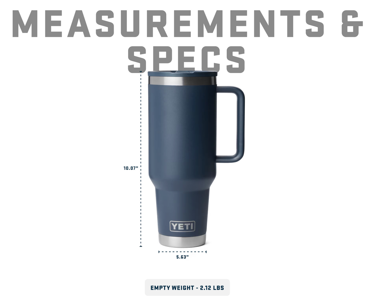 Yeti Rambler 40 oz Straw Travel Mug Rescue Red