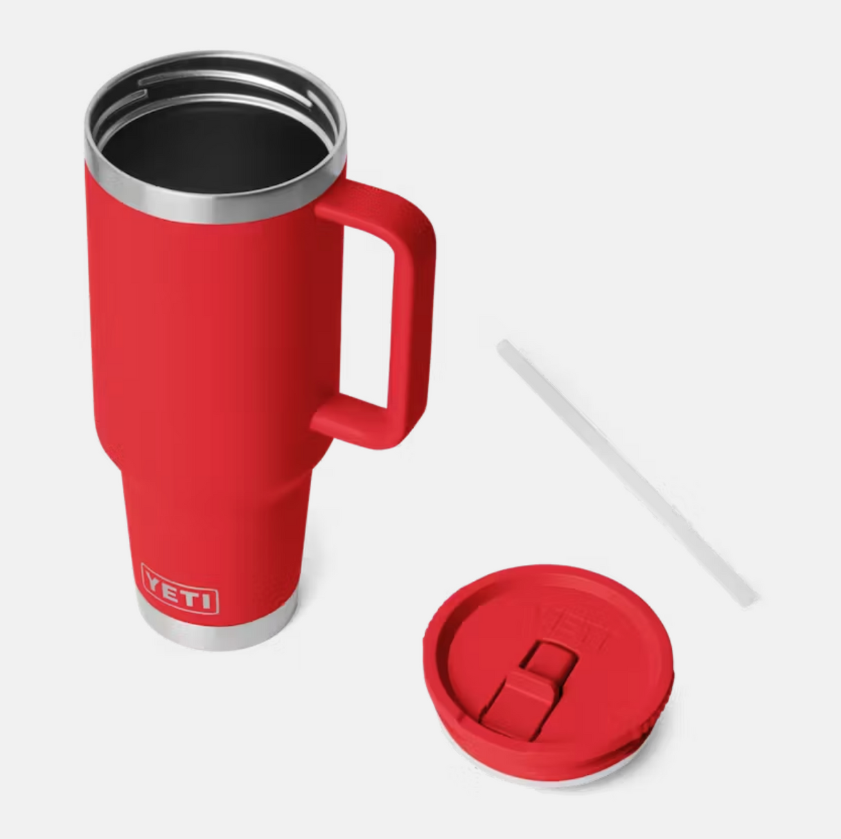 Yeti Rambler 40 oz Straw Travel Mug Rescue Red