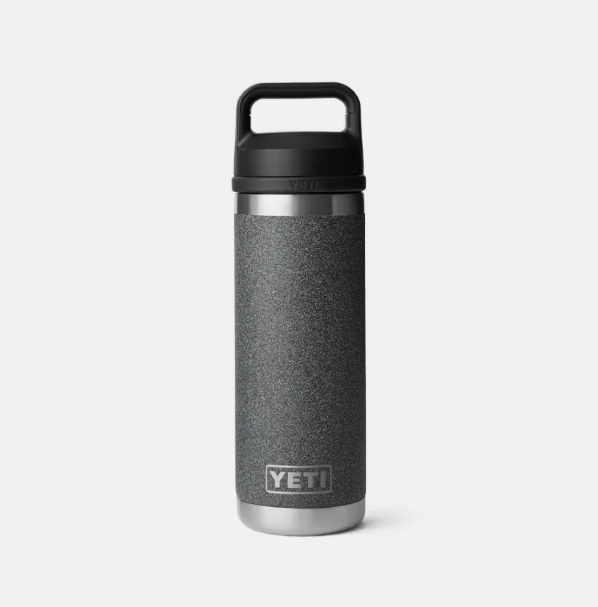 Yeti Rambler 18oz Water Bottle with Chug Cap Black Stone