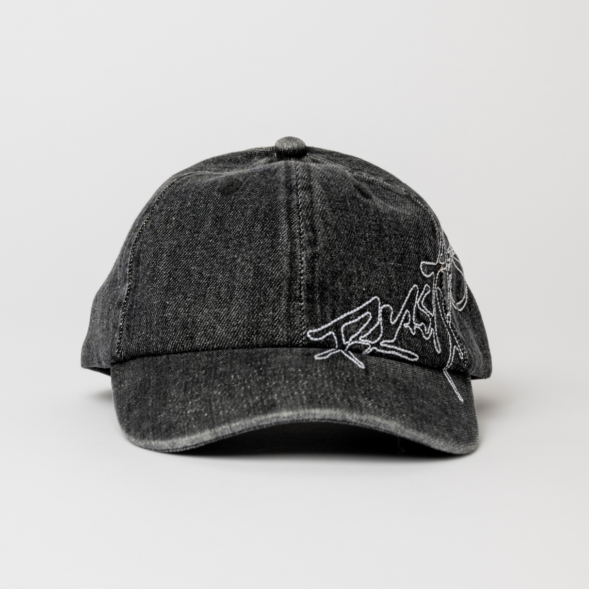 Rusty Hoodus Black 6 Panel Cap