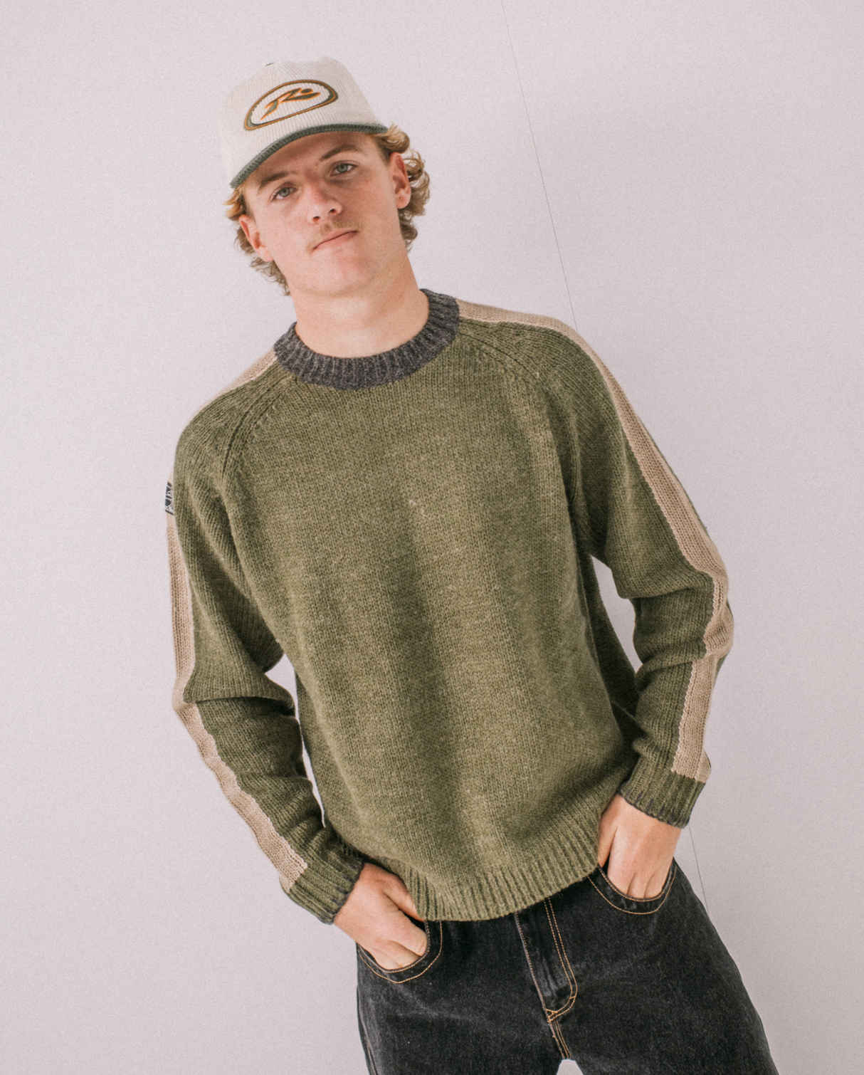 Rusty Orbit Cord 6 Panel Shadow Army Cap