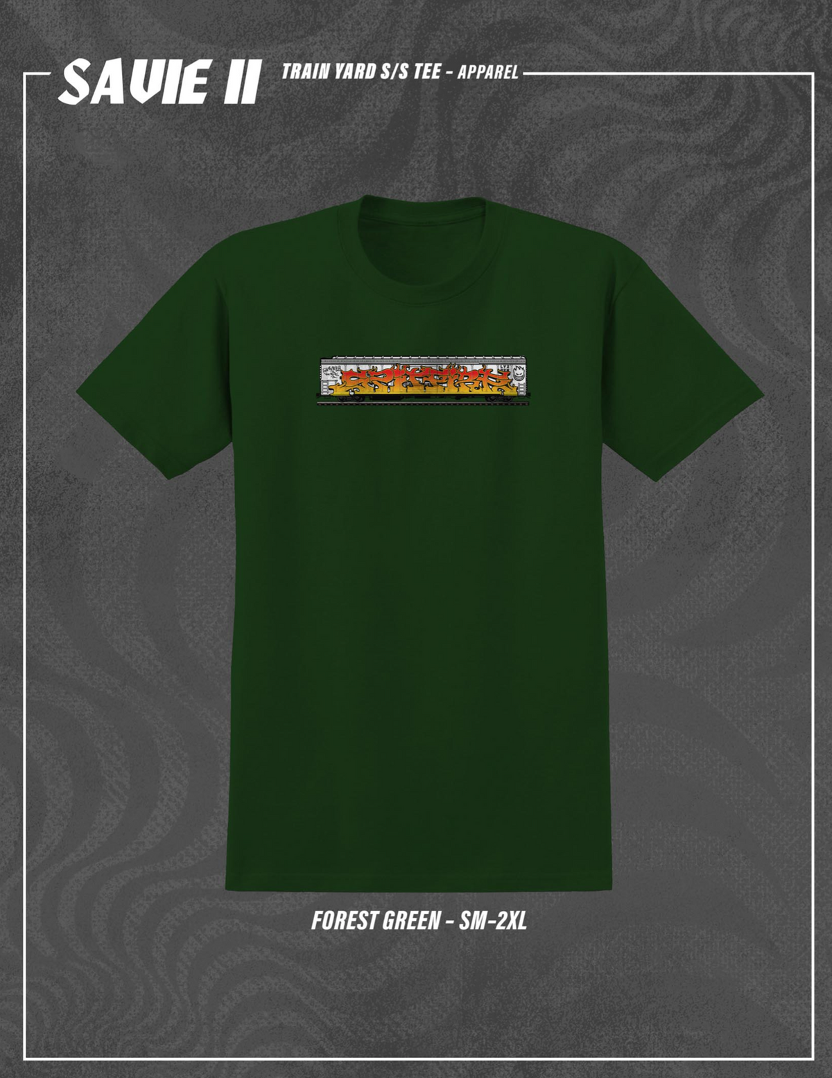 Spitfire Wheels Savie II Train Yard Forest Green S/s Shirt