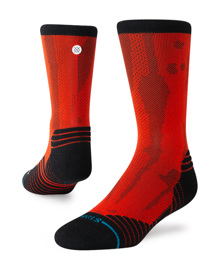 Stance Draper Mid Tab Red Socks