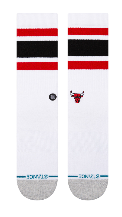 Stance Chicago Bulls Tube White Crew Socks