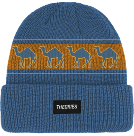 Theories Sahara Blue Burnt Orange Beanie