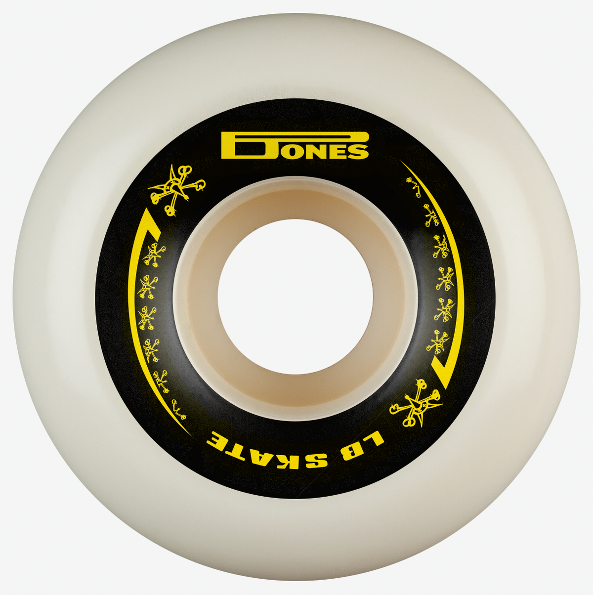 Bones x LB Skate Shakedown Black/Yellow X-Formula V8 Double Wide 54mm 97A Skateboard Wheels