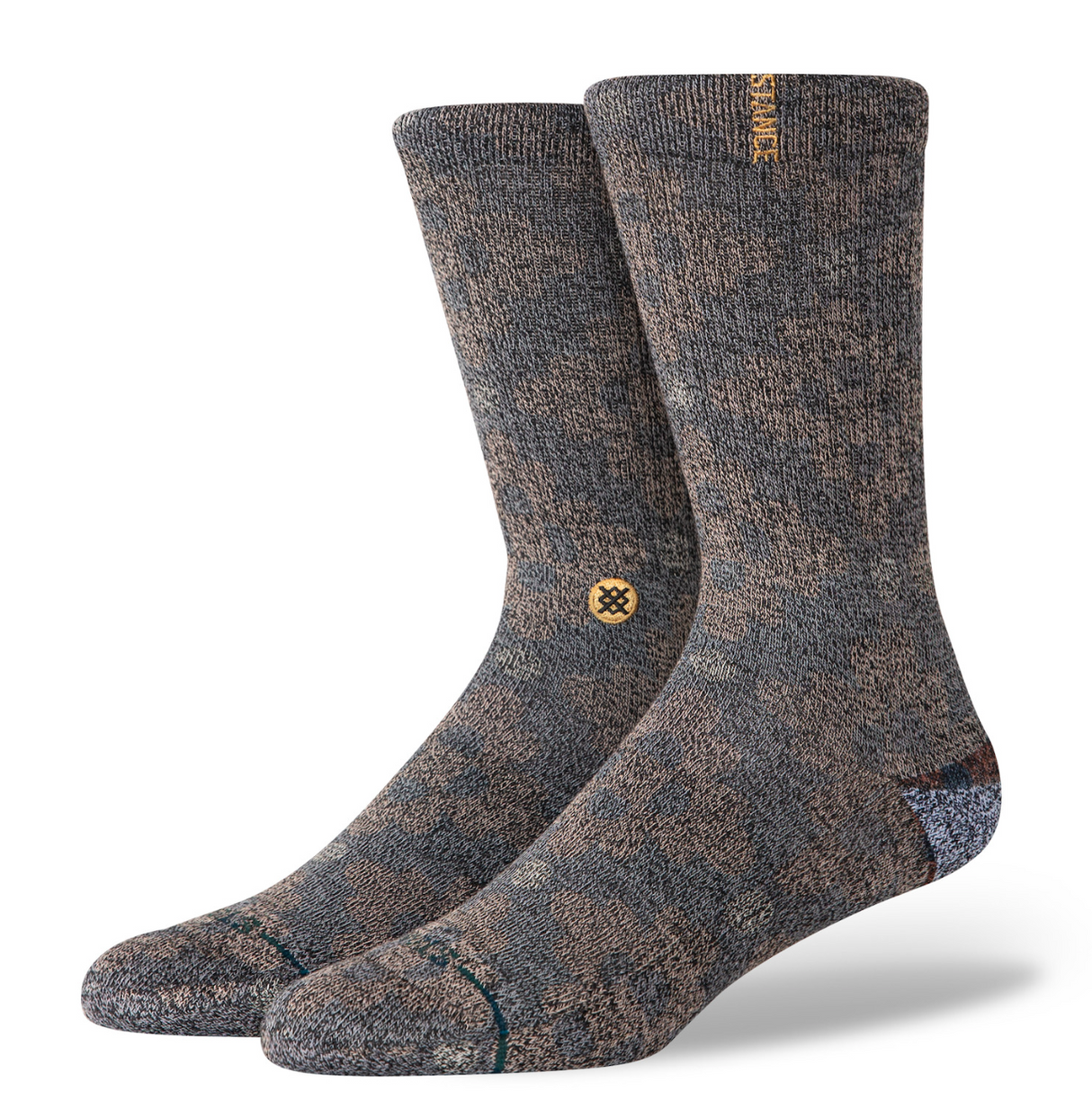 Stance San Lucas Dark Brown Crew Socks
