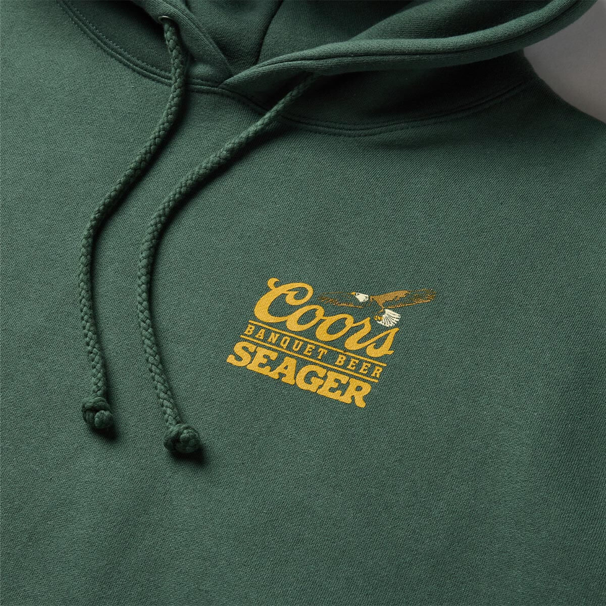 Seager X Coors Banquet Preserve Green Hooded Sweatshirt