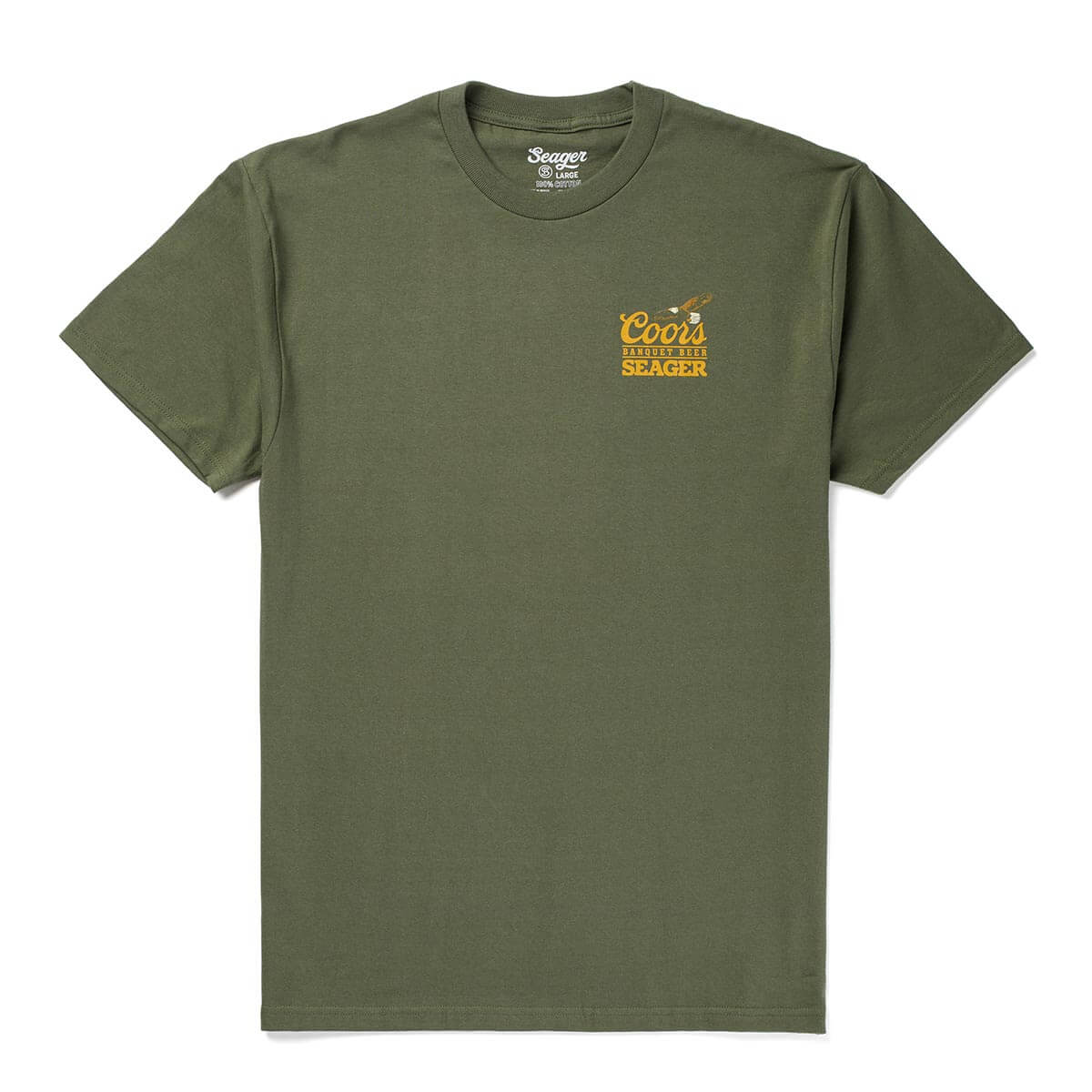 Seager X Coors Banquet Preserve Surplus Green S/s Shirt