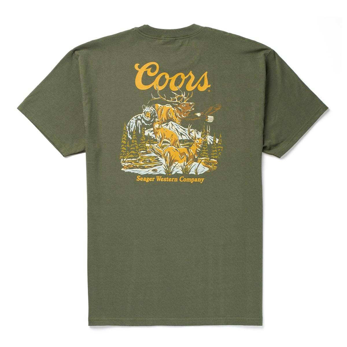 Seager X Coors Banquet Preserve Surplus Green S/s Shirt