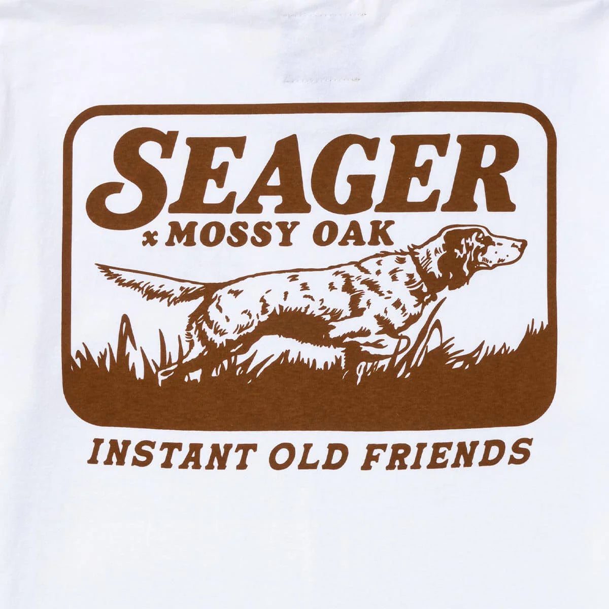 Seager X Mossy Oak Bird Dog White Tee S/s Shirt